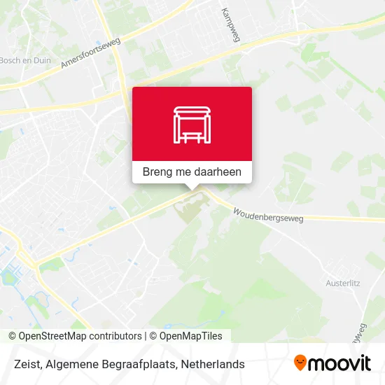 Zeist, Algemene Begraafplaats kaart