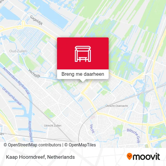 Kaap Hoorndreef kaart