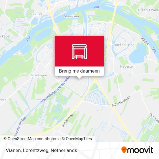 Vianen, Lorentzweg kaart