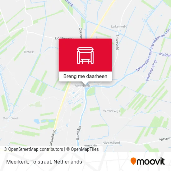 Meerkerk, Tolstraat kaart