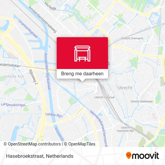 Hasebroekstraat kaart