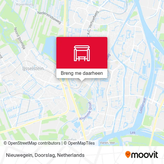 Nieuwegein, Doorslag kaart