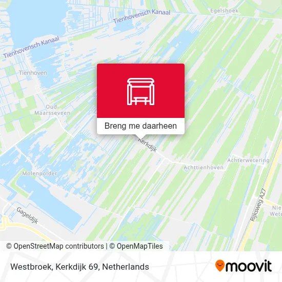 Westbroek, Kerkdijk 69 kaart