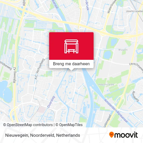 Nieuwegein, Noorderveld kaart