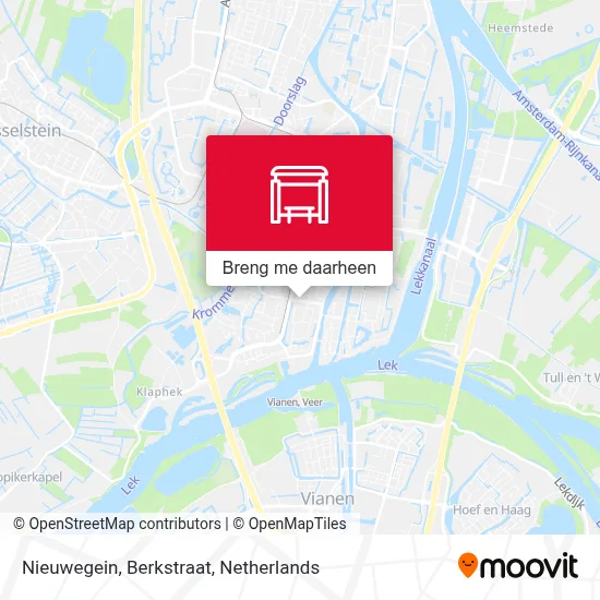 Nieuwegein, Berkstraat kaart