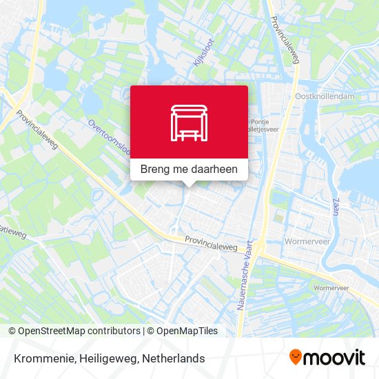 Krommenie, Heiligeweg kaart