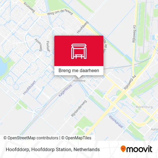 Hoofddorp, Hoofddorp Station kaart