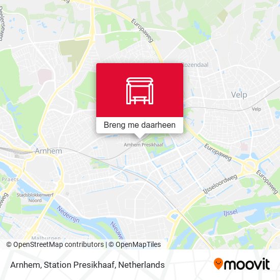 Arnhem, Station Presikhaaf kaart