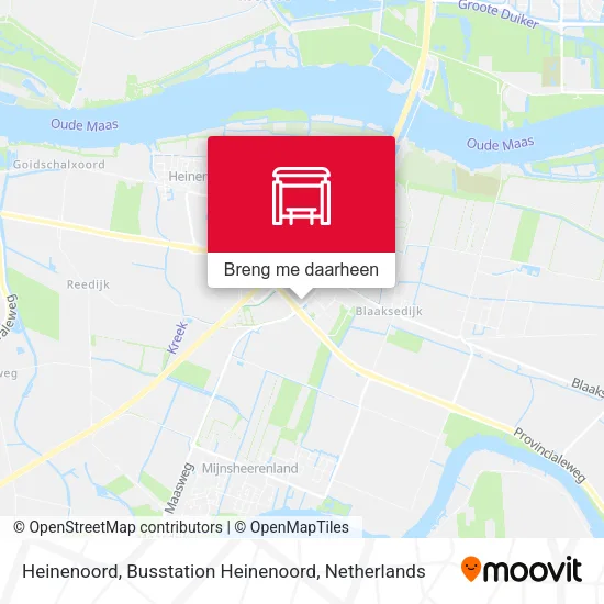 Heinenoord, Busstation Heinenoord kaart