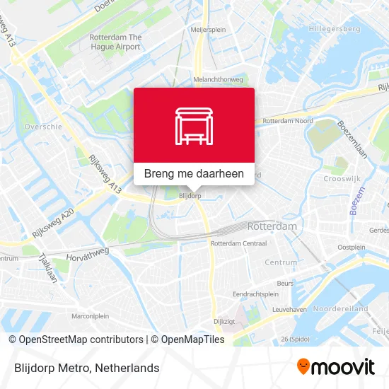 Blijdorp Metro kaart