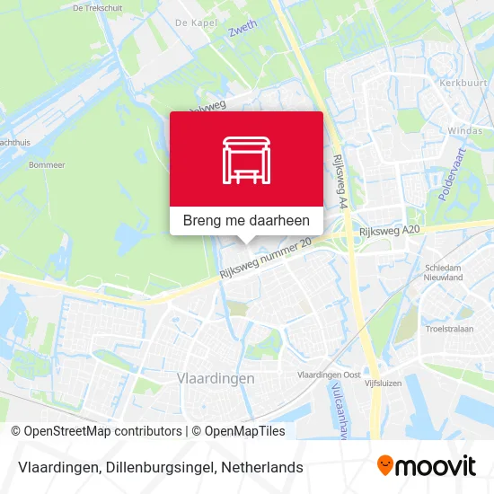 Vlaardingen, Dillenburgsingel kaart