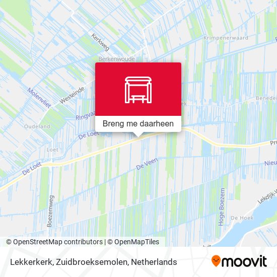 Lekkerkerk, Zuidbroeksemolen kaart