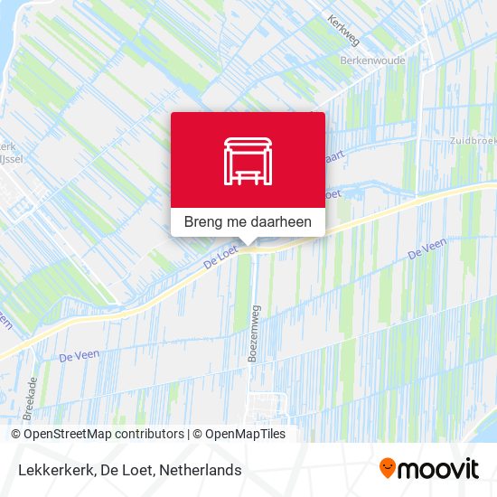 Lekkerkerk, De Loet kaart