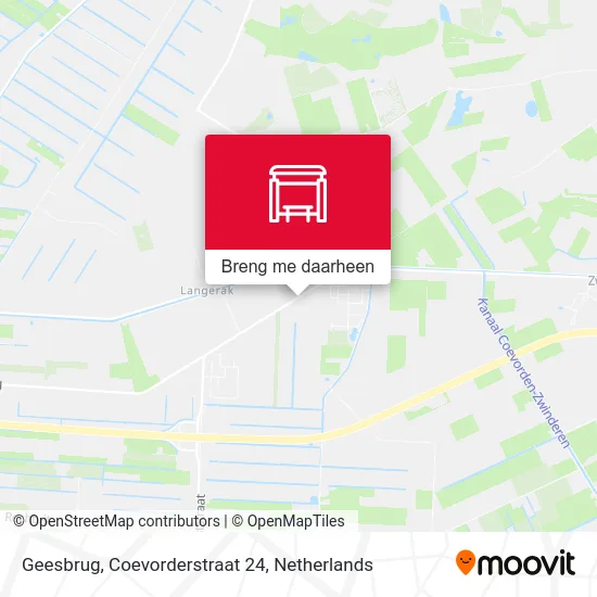 Geesbrug, Coevorderstraat 24 kaart