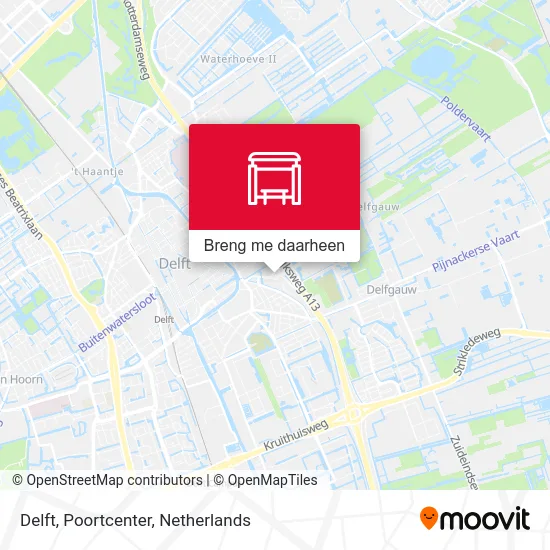 Delft, Poortcenter kaart