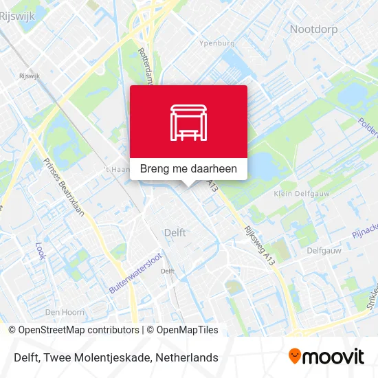 Delft, Twee Molentjeskade kaart