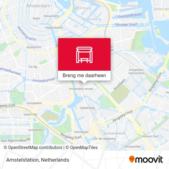 Amstelstation kaart