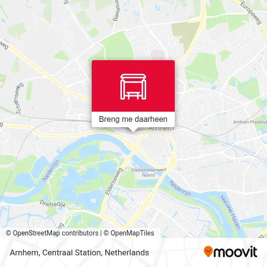 Arnhem, Centraal Station kaart