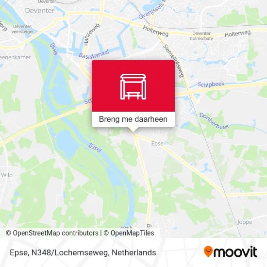 Epse, N348/Lochemseweg kaart