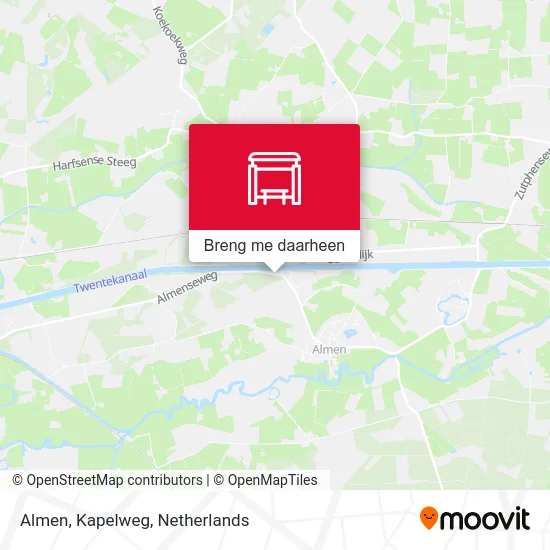 Almen, Kapelweg kaart