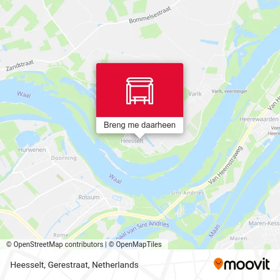 Heesselt, Gerestraat kaart