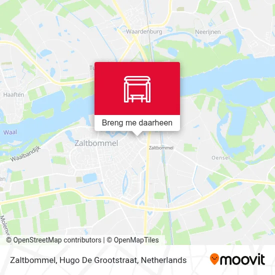 Zaltbommel, Hugo De Grootstraat kaart