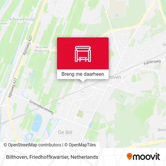 Bilthoven, Friedhoffkwartier kaart