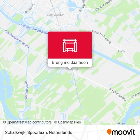 Schalkwijk, Spoorlaan kaart
