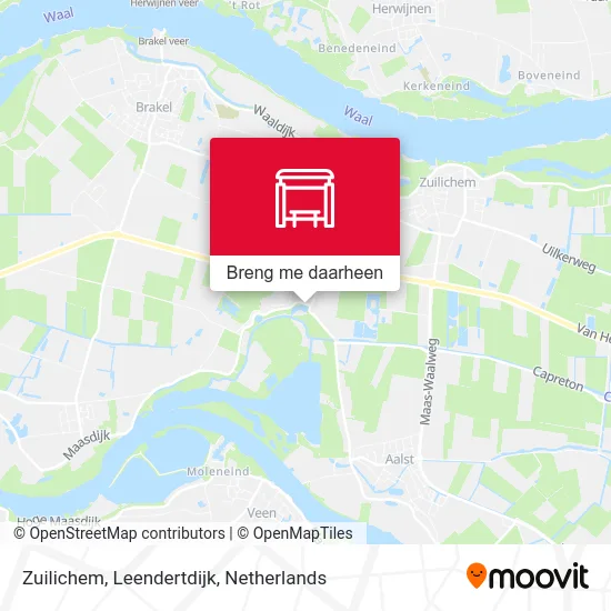 Zuilichem, Leendertdijk kaart