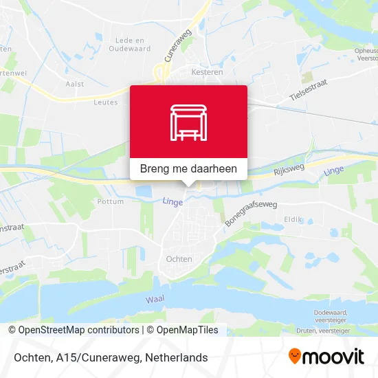 Ochten, A15/Cuneraweg kaart
