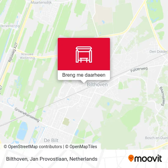 Bilthoven, Jan Provostlaan kaart