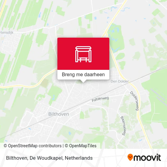 Bilthoven, De Woudkapel kaart