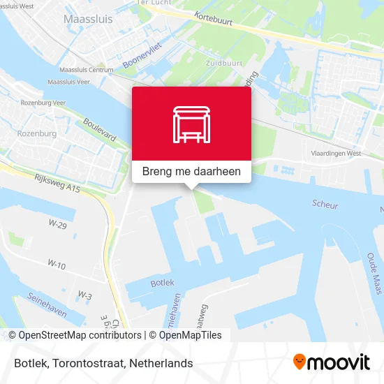 Botlek, Torontostraat kaart