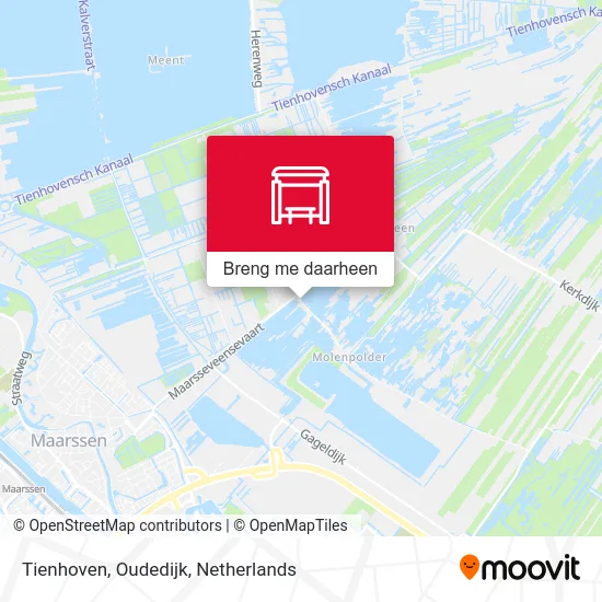 Tienhoven, Oudedijk kaart