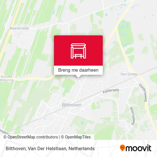Bilthoven, Van Der Helstlaan kaart