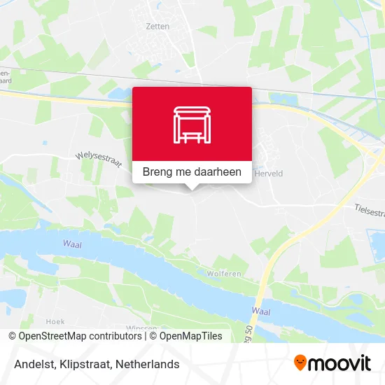 Andelst, Klipstraat kaart