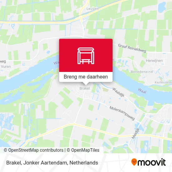 Brakel, Jonker Aartendam kaart