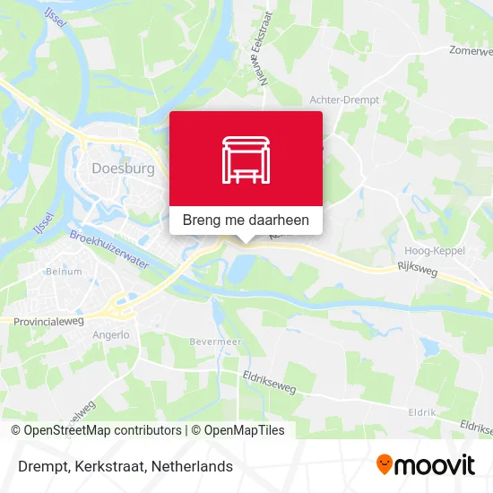 Drempt, Kerkstraat kaart