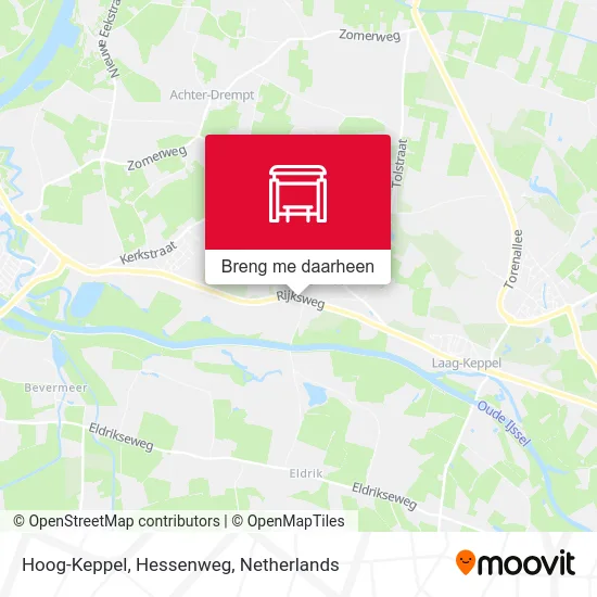 Hoog-Keppel, Hessenweg kaart