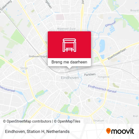 Eindhoven, Station H kaart