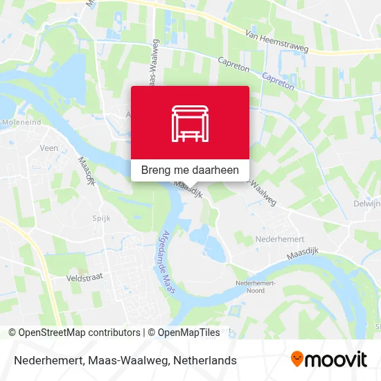 Nederhemert, Maas-Waalweg kaart