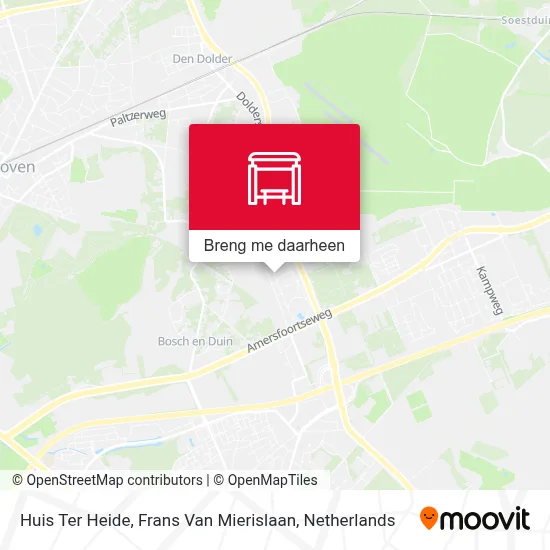 Huis Ter Heide, Frans Van Mierislaan kaart