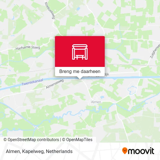 Almen, Kapelweg kaart
