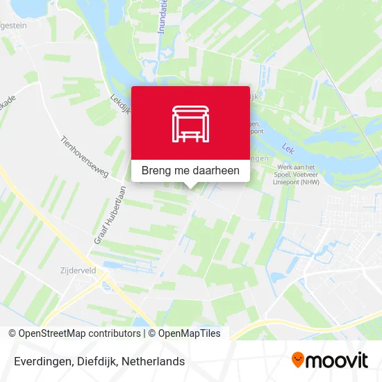 Everdingen, Diefdijk kaart