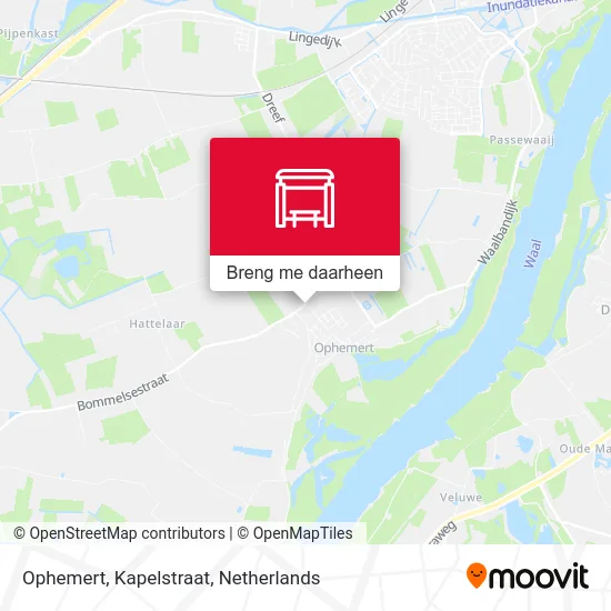 Ophemert, Kapelstraat kaart