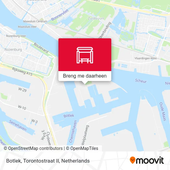 Botlek, Torontostraat II kaart