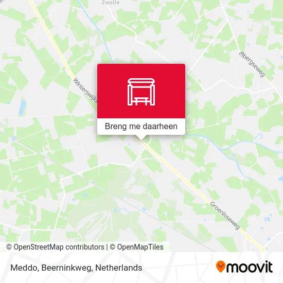 Meddo, Beerninkweg kaart