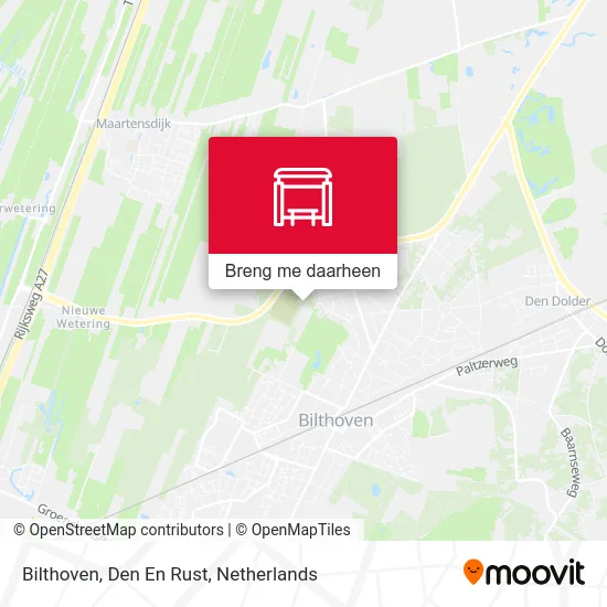 Bilthoven, Den En Rust kaart