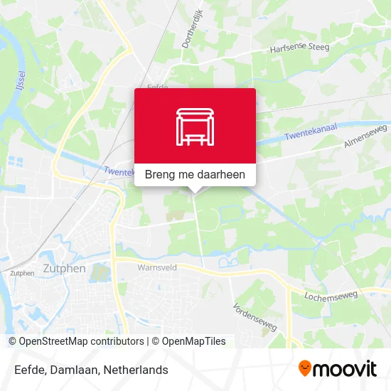 Eefde, Damlaan kaart