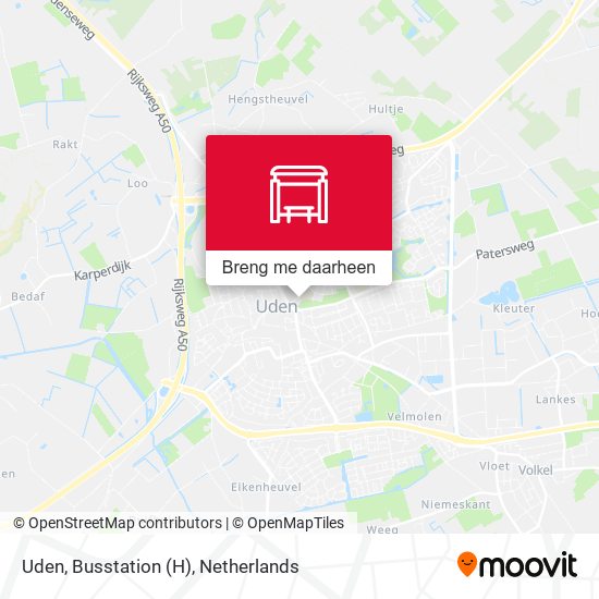 Uden, Busstation (H) kaart